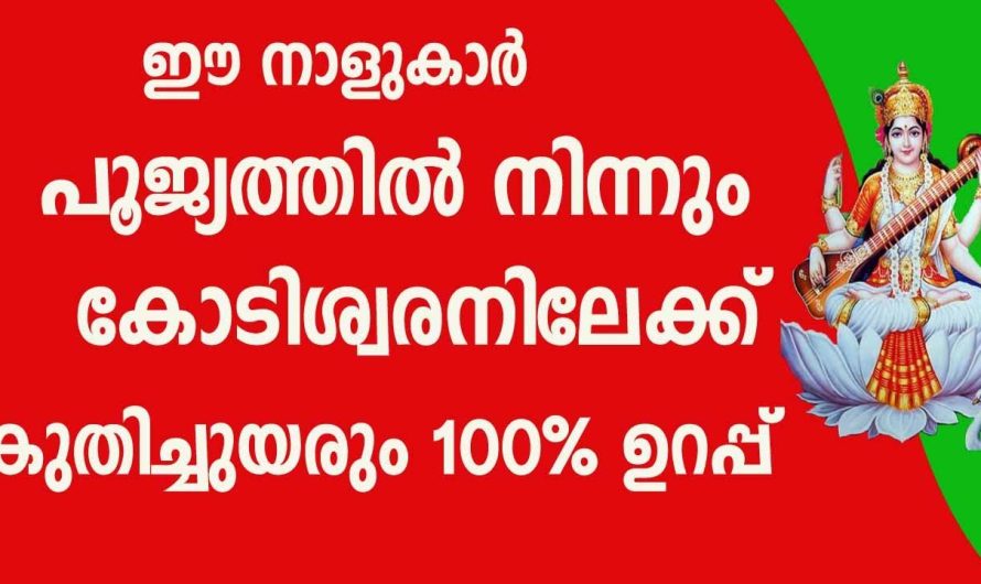 തുലാമാസത്തിൽ അപ്രതീക്ഷിതമായ സാമ്പത്തിക നേട്ടങ്ങൾ കാത്തിരിക്കുന്ന കുറച്ചു നക്ഷത്രക്കാർ…