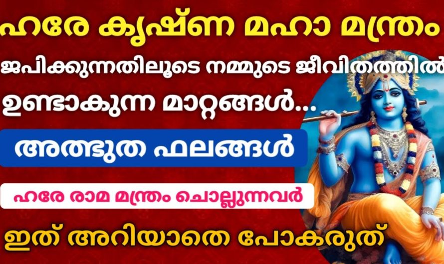 “ഹരേ കൃഷ്ണ മഹാ മന്ത്രം” ജപിച്ചാൽ ഉടനടി ഫലം!