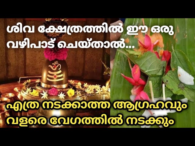 ശിവക്ഷേത്രത്തിൽ ഈ ഒരു വഴിപാട് ചെയ്താൽ മാത്രം മതി! നടക്കാത്ത ആഗ്രഹങ്ങൾ പോലും നടക്കും 100% ഫലം ഉറപ്പ്!