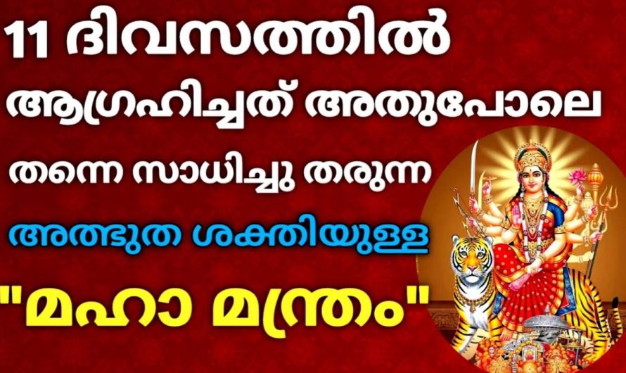 അത്ഭുത ശക്തിയുള്ള “മഹാമന്ത്രം” ജപിച്ചു തുടങ്ങുമ്പോൾ തന്നെ ഫലം!