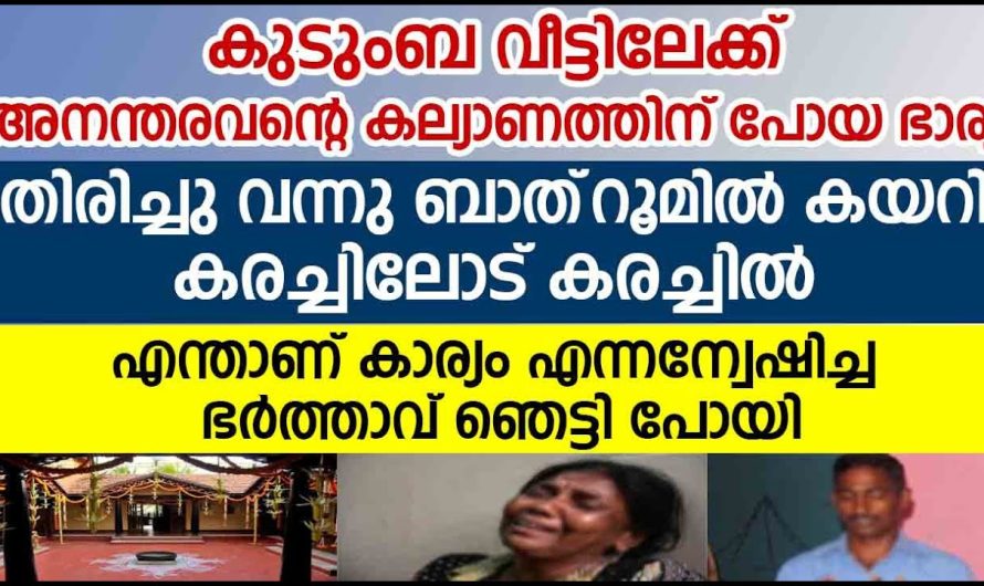 അനന്തരം എന്റെ കല്യാണത്തിന് കുടുംബ വീട്ടിലേക്ക് പോര് ഭാര്യക്ക് സംഭവിച്ചത് ഭർത്താവ് ഞെട്ടിപ്പോയി