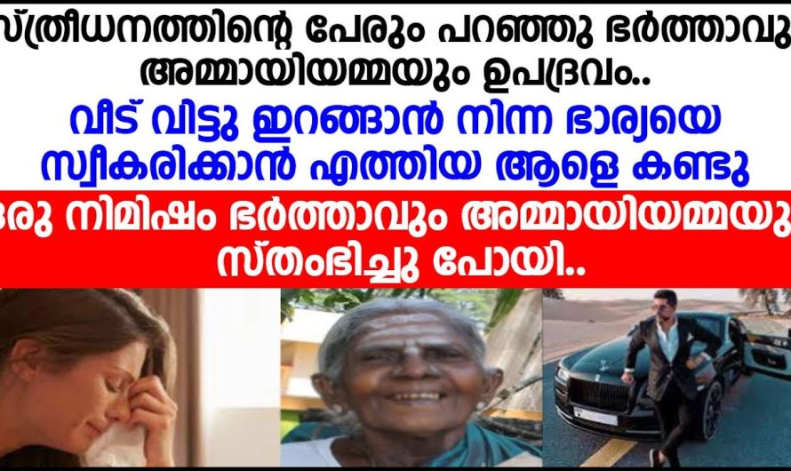 സ്ത്രീധനത്തിന്റെ പേരും പറഞ്ഞു ഭർത്താവും അമ്മായിയമ്മയും ഭാര്യയെ ഉപദ്രവവും പിന്നീട് അവിടെ നടന്നത്!