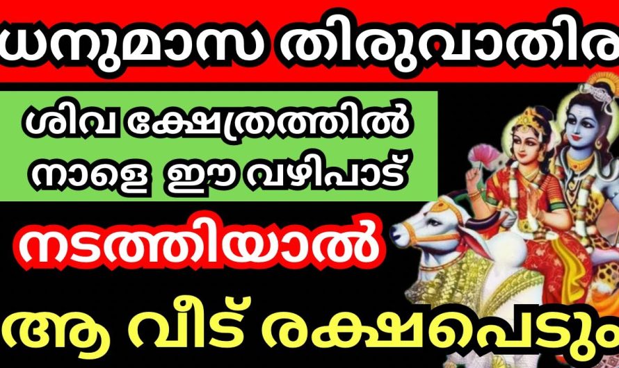 ധനുമാസ തിരുവാതിര ശിവ ക്ഷേത്രത്തിൽ ഈ വഴിപാട് ചെയ്യൂ ആയിരം വഴിപാട് തുല്യം!