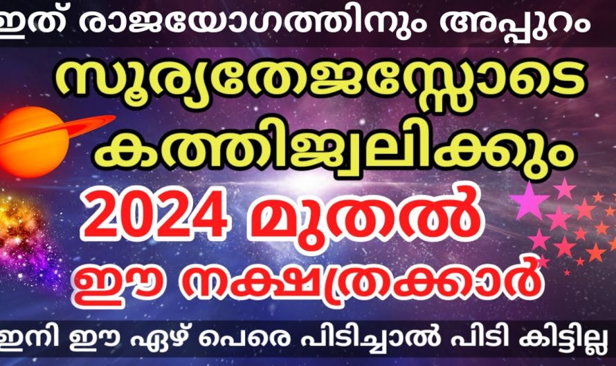 2024-ൽ ഈ ഏഴ് നക്ഷത്രക്കാർ സൂര്യതേജസ്സോടെ കത്തിജ്വലിക്കും രാജയോഗ0