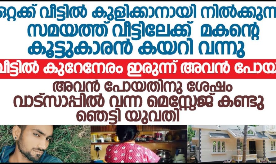 മകന്റെ കൂട്ടുകാരൻ വീട്ടിൽ വന്ന് ചെയ്തതു കണ്ടോ ഞെട്ടിപ്പോയി യുവതി!