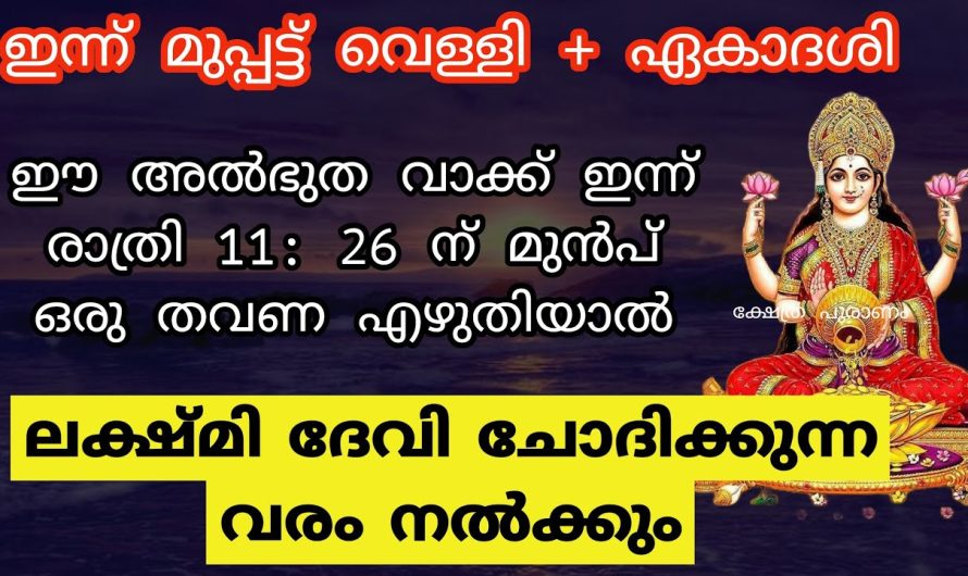 ലക്ഷ്മി ദേവി ചോദിക്കുന്ന വരം ഇന്നേദിവസം നിങ്ങൾക്ക് നൽകും!