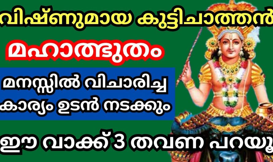 നിങ്ങളുടെ ആഗ്രഹം വിഷ്ണുമായ സ്വാമി ഉടൻ നടത്തി തരും