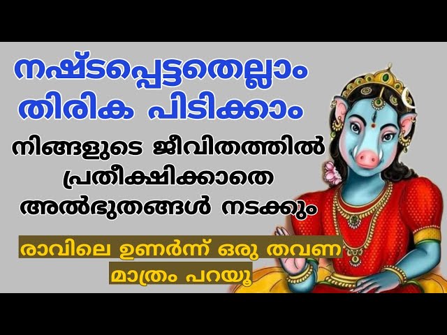 വരാഹി ദേവിയുടെ അനുഗ്രഹത്താൽ ജീവിതത്തിൽ അത്ഭുതങ്ങൾ നടക്കും