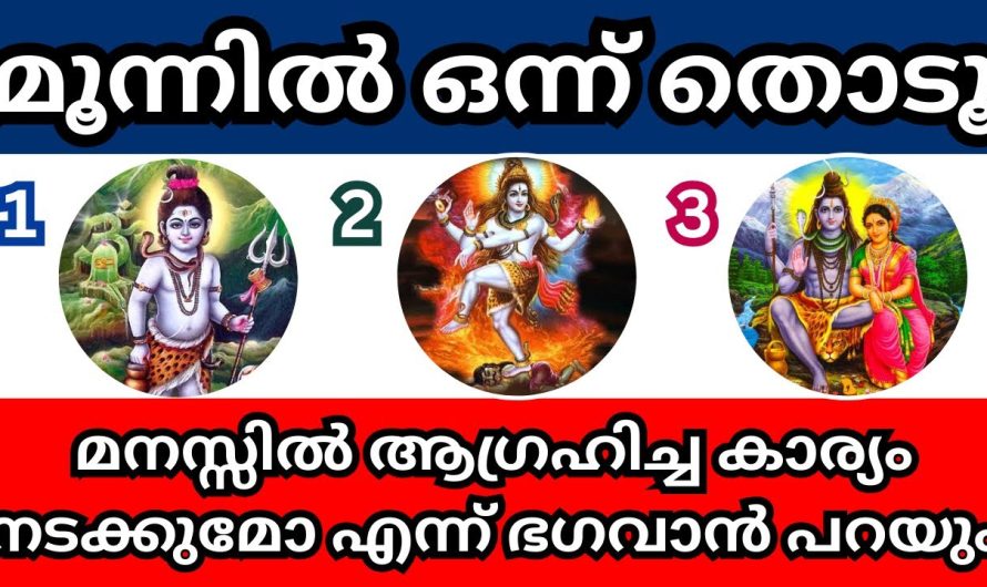 ശിവഭഗവാൻ പറയും ആഗ്രഹിച്ച കാര്യം നടക്കുമോ ഇല്ലയോ എന്ന് തൊടുകുറി ശാസ്ത്രം!