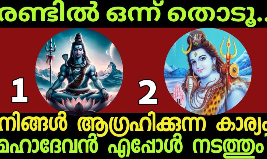 ആഗ്രഹിക്കുന്ന കാര്യം മഹാദേവൻ എപ്പോൾ നടത്തി തരുമെന്ന് അറിയാം.. തൊടുകുറിശാസ്ത്രം