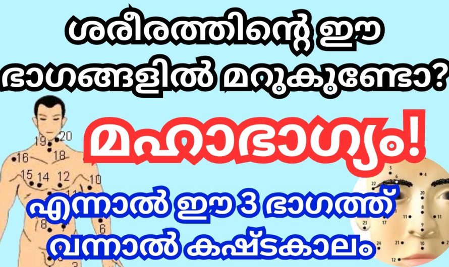 ശരീരത്തിന്റെ ഈ ഭാഗങ്ങളിൽ മറുക് ഉണ്ടോ? മഹാഭാഗ്യം