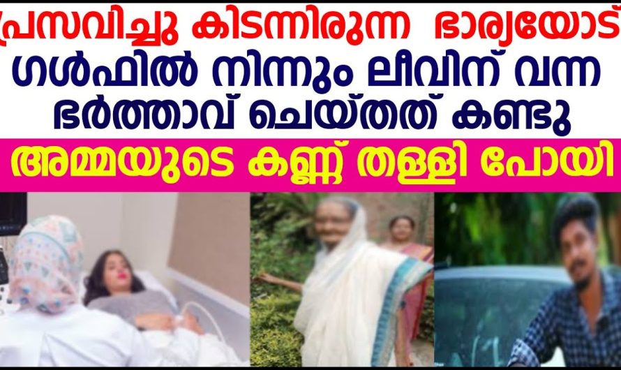 പ്രസവിച്ച് കിടന്ന ഭാര്യയോട് ലീവിന് വന്ന ഭർത്താവ് ചെയ്തത് കണ്ടോ!