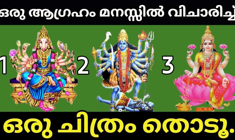 മനസ്സിൽ ഒരാഗ്രഹം വിചാരിച്ച് മൂന്ന് ചിത്രങ്ങളിൽ ഒന്ന് തൊടൂ…