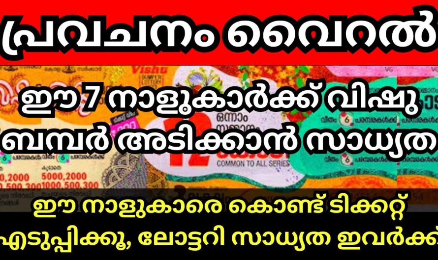 വിഷു ബമ്പർ ഈ നക്ഷത്രക്കാരെ തേടി എത്തും, ഇവരെ കൊണ്ട് എടുപ്പിക്കാൻ മറക്കല്ലേ