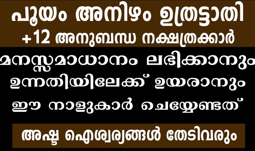 ഉന്നതിയിലേക്ക് ഉയരാനും,ഈ 15 നാളുകാർ ചെയ്യേണ്ടത്