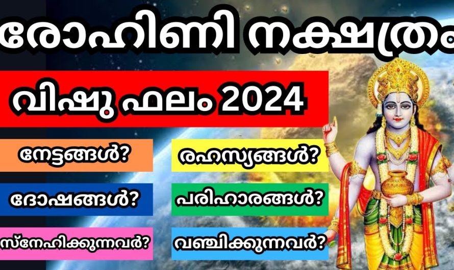 വിഷു ഫലം 2024 രോഹിണി നക്ഷത്രം