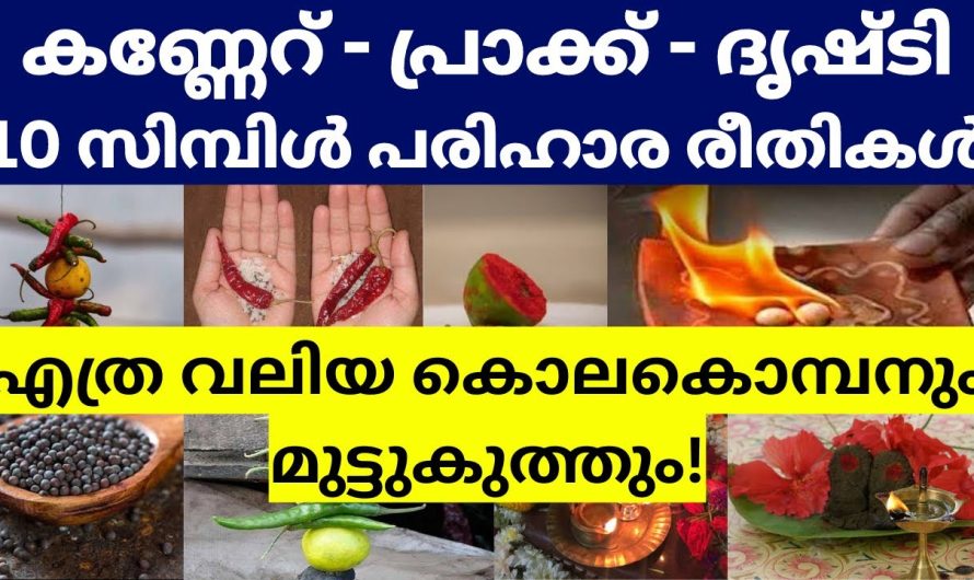 അടിക്കടി കണ്ണേറ്-പ്രാക്ക്-ദൃഷ്ടി ദോഷം കൊണ്ട് പൊറുതി മുട്ടിയോ? 10 സിമ്പിൾ പരിഹാരം ഇതാ