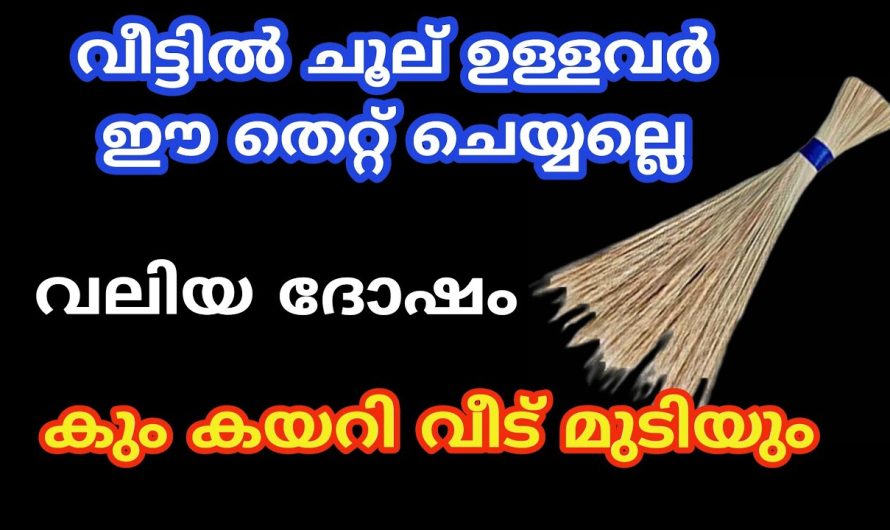 വീട്ടിൽ ഈ തെറ്റ് ഒരിക്കലും ചെയ്യല്ലേ…മരണം ദുഃഖഫലം….