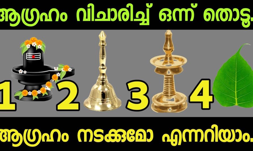 നിങ്ങൾ ആഗ്രഹിക്കുന്ന കാര്യം നടക്കുമോ എന്ന് നോക്കാം. നാലിൽ ഒരു ചിത്രം തിരഞ്ഞെടുക്കൂ