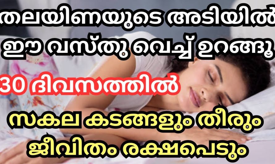 തലയിണയുടെ അടിയിൽ ഈ വസ്തു വെച്ച് ഉറങ്ങൂ, സമ്പത്തും ഐശ്വര്യവും നിങ്ങളെ തേടി വരും