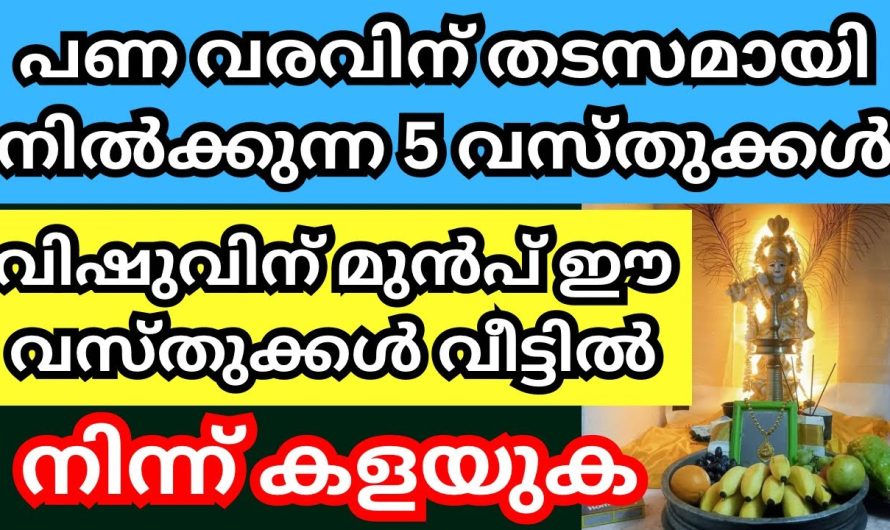 വിഷുവിന് മുൻപ് ഈ വസ്തുക്കൾ വീട്ടിൽ നിന്ന് കളയാൻ മറക്കല്ലേ…