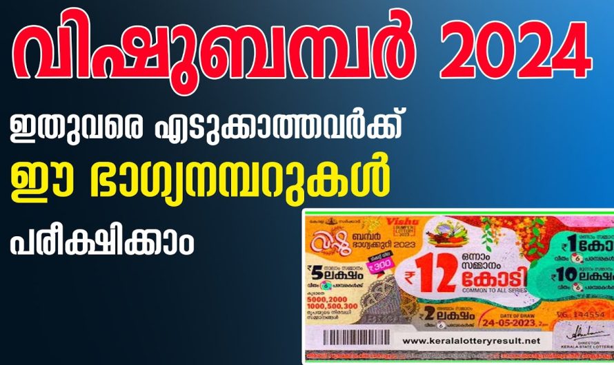 വിഷു ബമ്പർ 2024 | ഇനിയും എടുക്കാത്തവരുണ്ടെങ്കിൽ ഈ ഭാഗ്യനമ്പർ പരീക്ഷിച്ചു നോക്കൂ