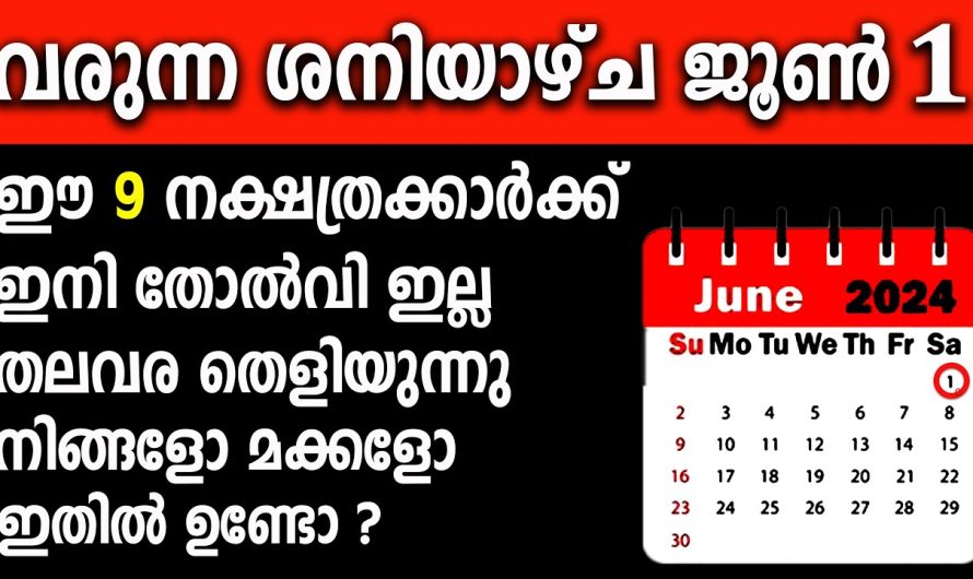 ജൂൺ 1,മുതൽ ഈ 9 നാളുകാരുടെ തലവര തെളിയുന്നു,ഇനി തോൽവി ഇല്ല,