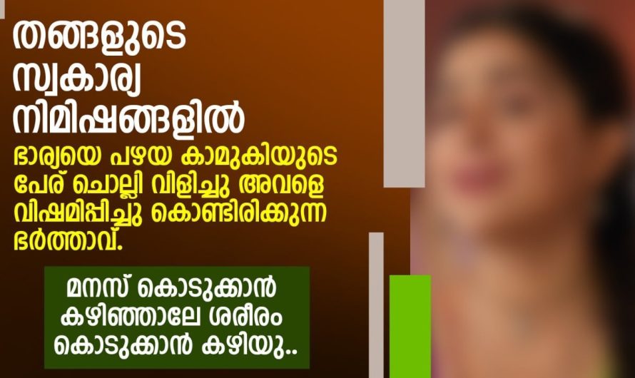 സ്വ.കാര്യ നിമിഷങ്ങളിൽ ഭാര്യയെ പഴയ കാമുകിയുടെ പേര് ചൊല്ലി വിളിച്ചു അവളെ…