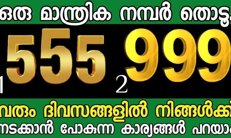ഒരു മാന്ത്രിക നമ്പർ തൊടൂ. നിങ്ങൾക്ക് വരുന്ന ഭാഗ്യങ്ങൾ അറിയാം..