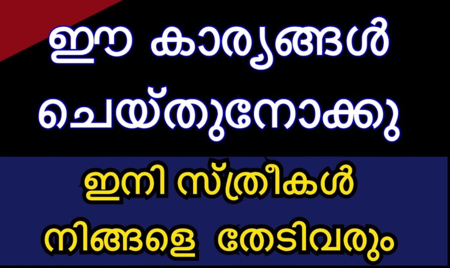 ഈ കാര്യങ്ങൾ ഒന്നു ചെയ്തു നോക്കൂ…