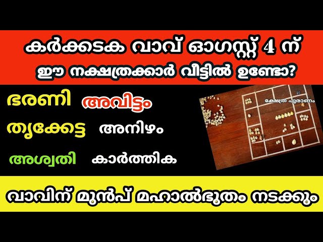 കർക്കടക വാവിന് മുൻപ് ഇവരുടെ വീട്ടിൽ മഹാൽഭുതം നടക്കും.