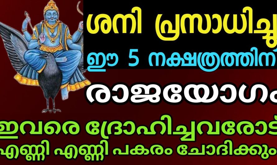 ഈ നക്ഷത്രക്കാർക്ക് ശനിദേവൻ പ്രസാദിച്ചു. ഇനി രാജയോഗമാണ്