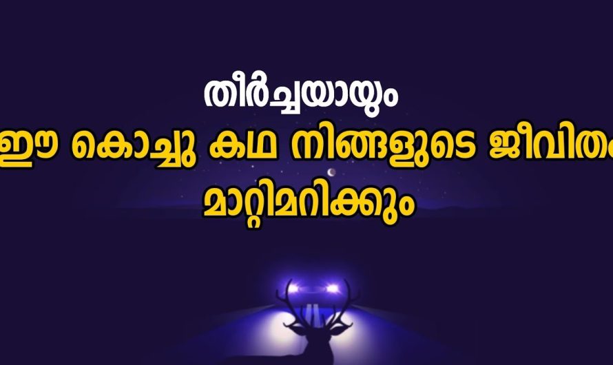 ഈ കൊച്ചു കഥ നിങ്ങളുടെ ജീവിതം മാറ്റും ഉറപ്പ്…