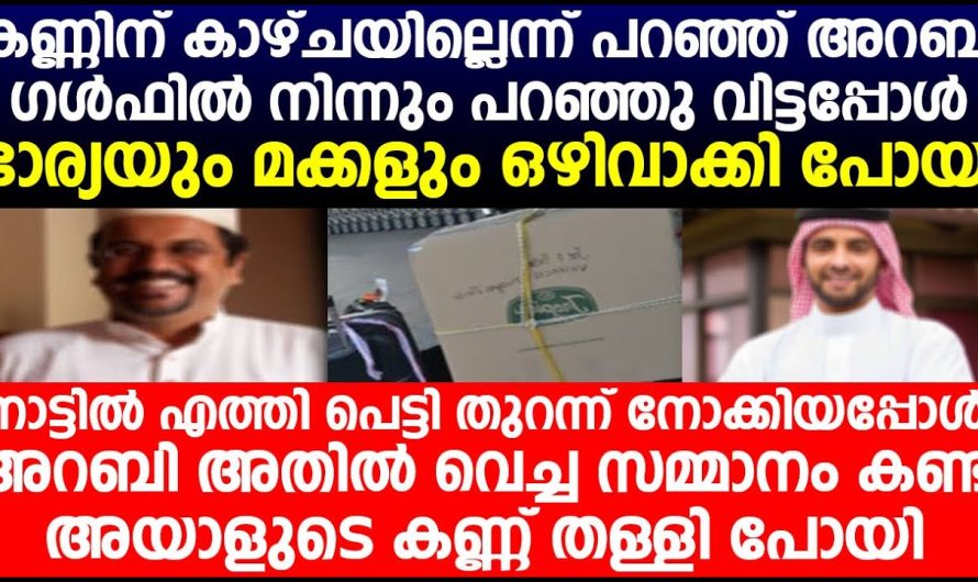 കണ്ണിന് കാഴ്ചയില്ലെന്നും പറഞ്ഞ് ഗൾഫിൽ നിന്നും പറഞ്ഞു വിട്ട വൃദ്ധന് സംഭവിച്ചത്…