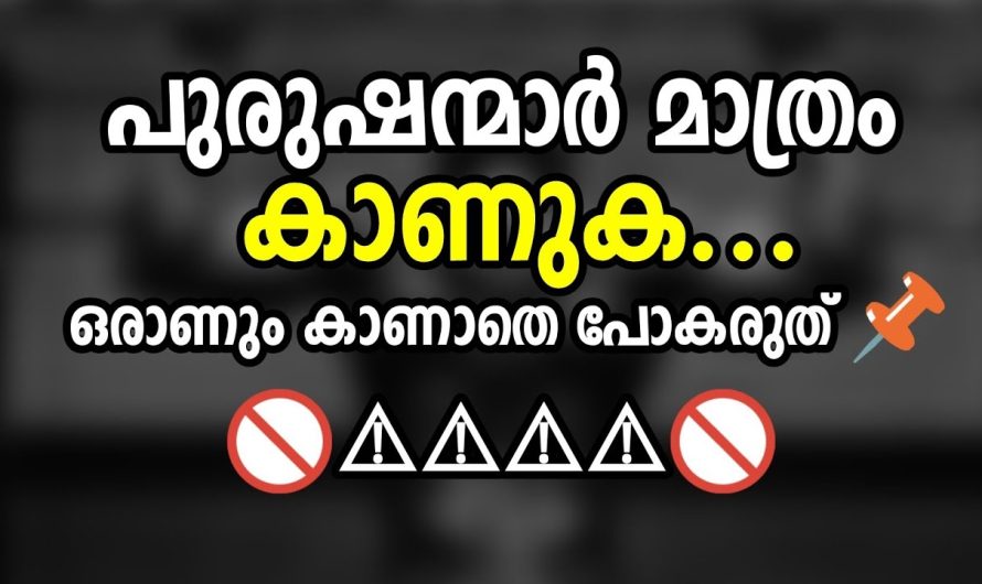 ആണുങ്ങൾ മാത്രം കാണുക | ഒരു പുരുഷനും കാണാതെ പോകരുത്