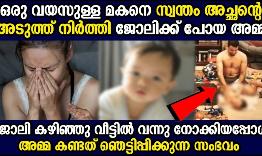 മകനെ സ്വന്തം അച്ഛന്റെ അടുത്ത് നിർത്തി ജോലിക്ക് പോയ അമ്മ വന്നപ്പോൾ കണ്ടത് ഞെട്ടിപ്പിക്കുന്ന സംഭവം