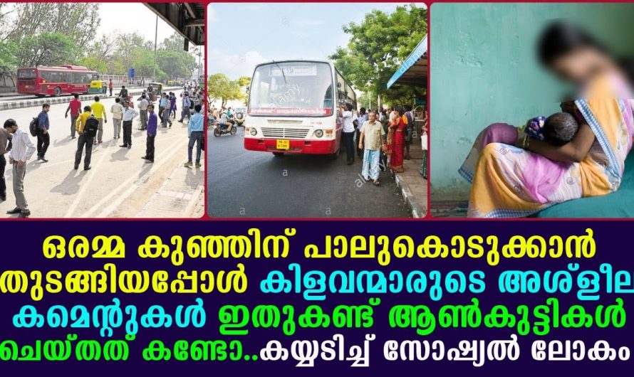 ഒരമ്മ കുഞ്ഞിന് പാലുകൊടുക്കാൻ തുടങ്ങിയപ്പോൾ കിളവന്മാരുടെ അശ്ളീല കമെന്റുകൾ.. ആൺകുട്ടികൾ ചെയ്തത് കണ്ടോ