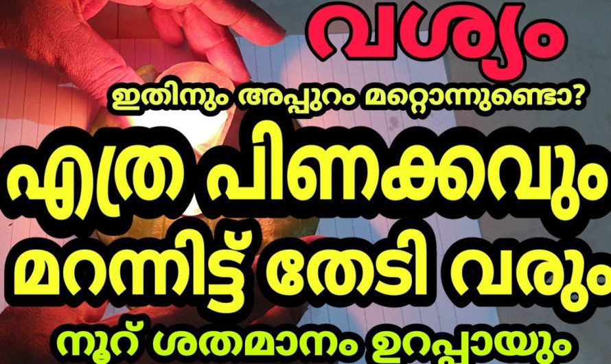 തേച്ചീട്ട് പോയവൻ തിരികേ വരും ശക്തിയേറിയ വശീ..കരണം.