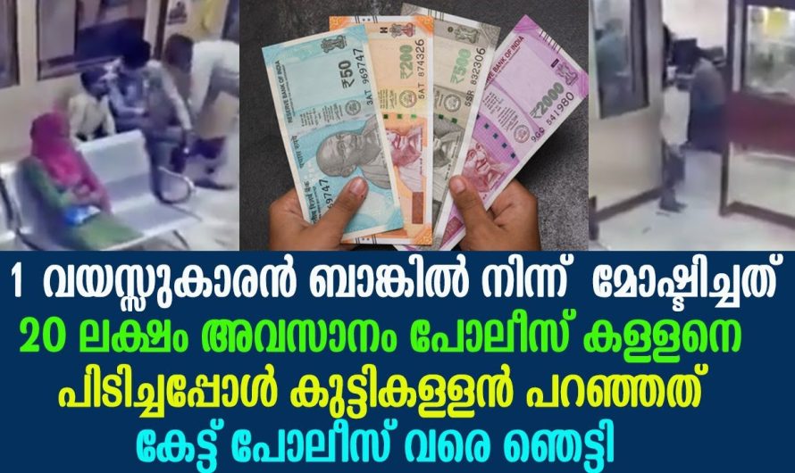 11 വയസ്സുകാരൻ ബാങ്കിൽ നിന്ന് മോഷ്ടിച്ചത് 20 ലക്ഷം