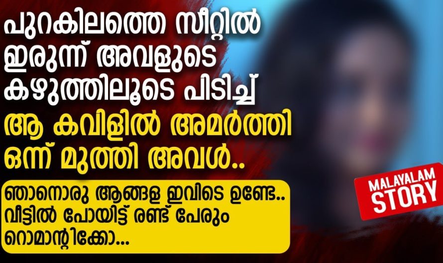 പുറകിലത്തെ സീറ്റിൽ ഇരുന്ന് ആ കവിളിൽ അമർത്തി ഒന്ന് മുത്തി