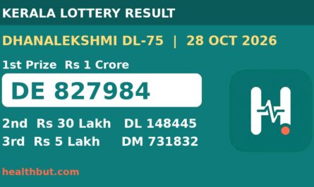 Dhanalekshmi DL-75 Kerala lottery result 28 October 2026